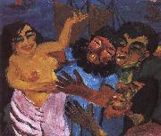 Emil Nolde Egypt condemned in the Santa Maria oil painting
